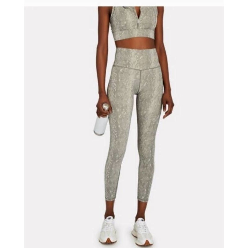 Varley Olive Green High-Waist Leggings